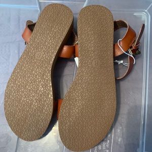 Brown ankle strapped sandals